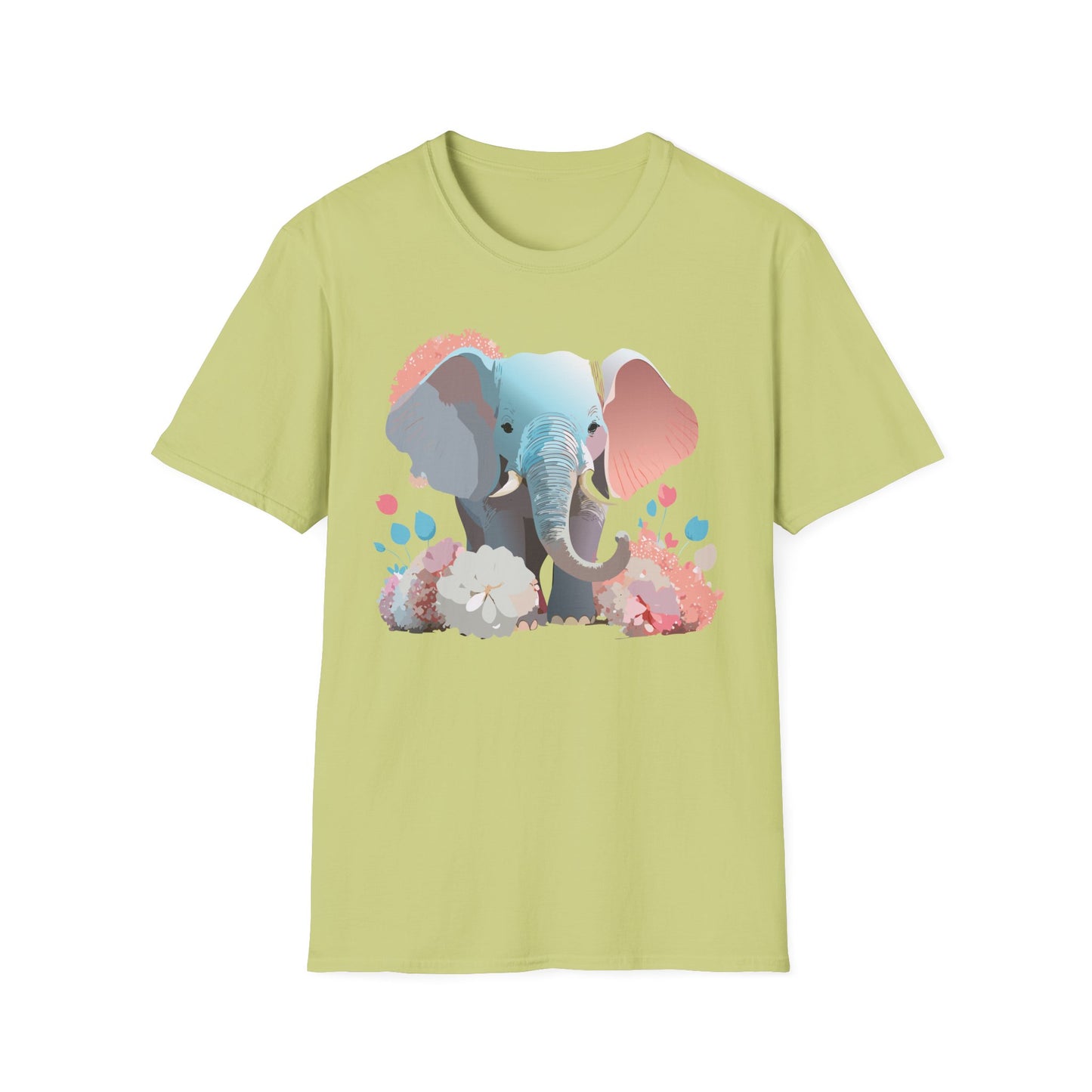 Elephant Shirt, T Shirt with Elephant, Elephant on T Shirt, T Shirt with Animation, Animals Tee Shirt