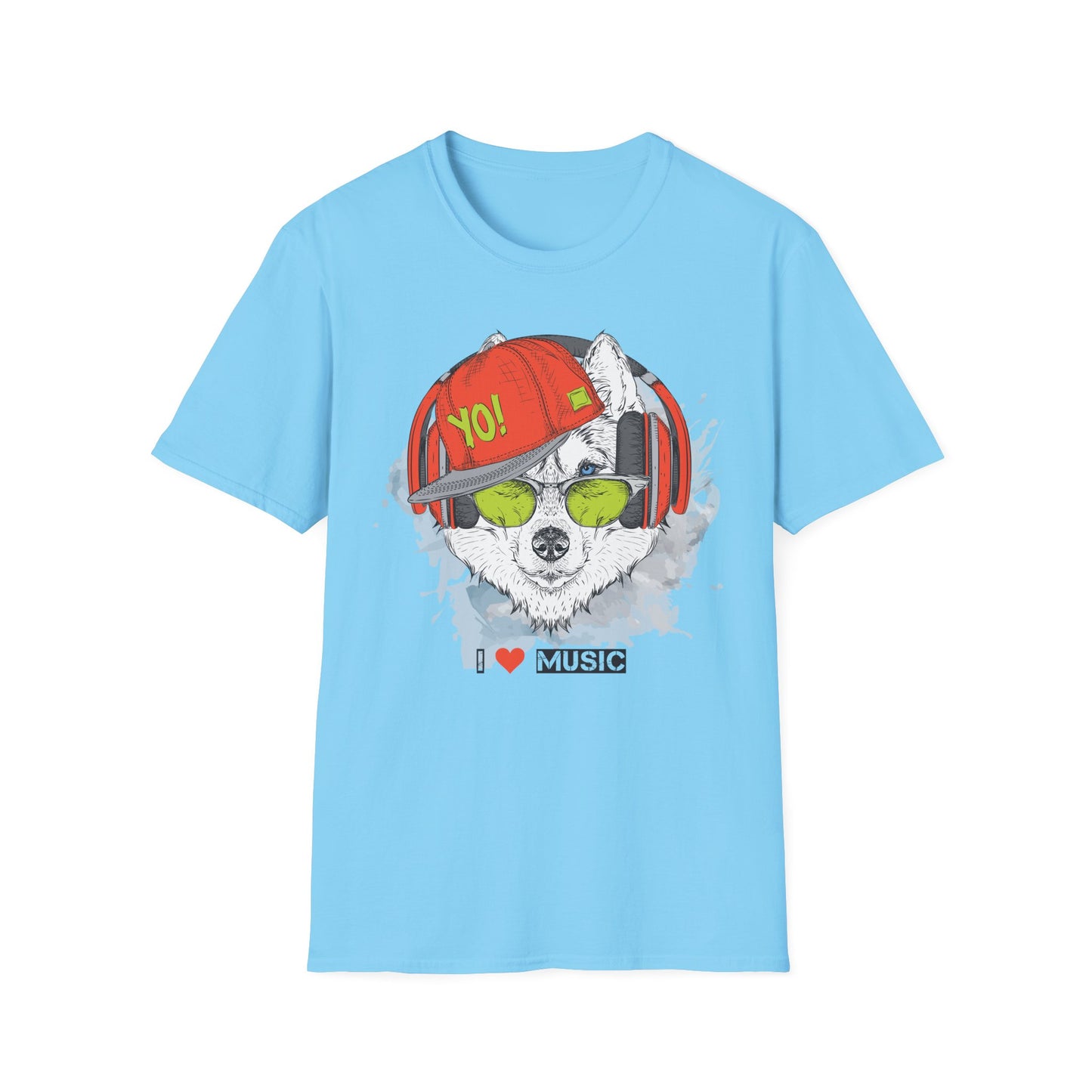 I love Music Animals Shirts, Shirt with Animals, Animals with Headphones Shirt