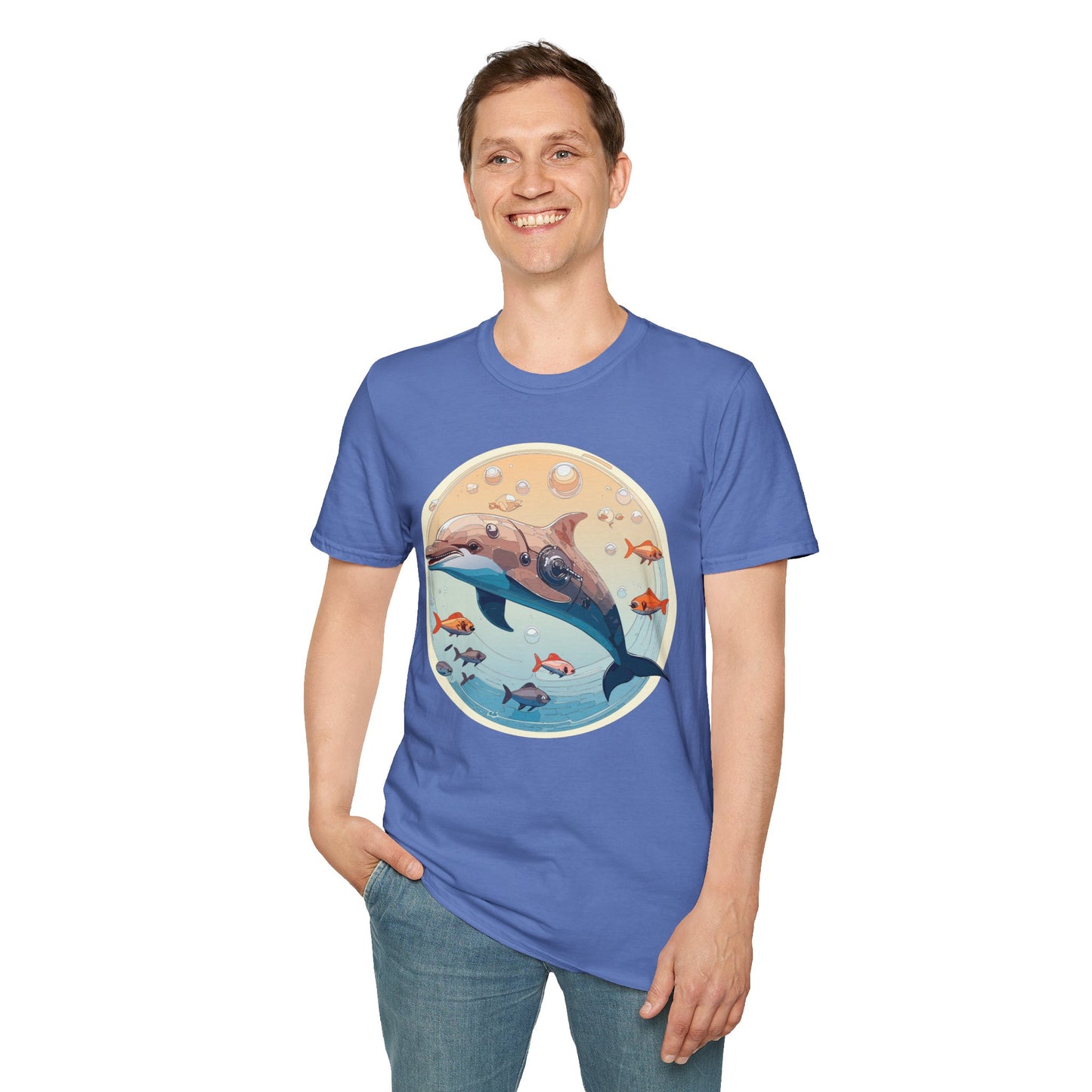 Dolphin Shirts, Shirt with Dolphin, Fish Tee Shirt, Animal Shirt