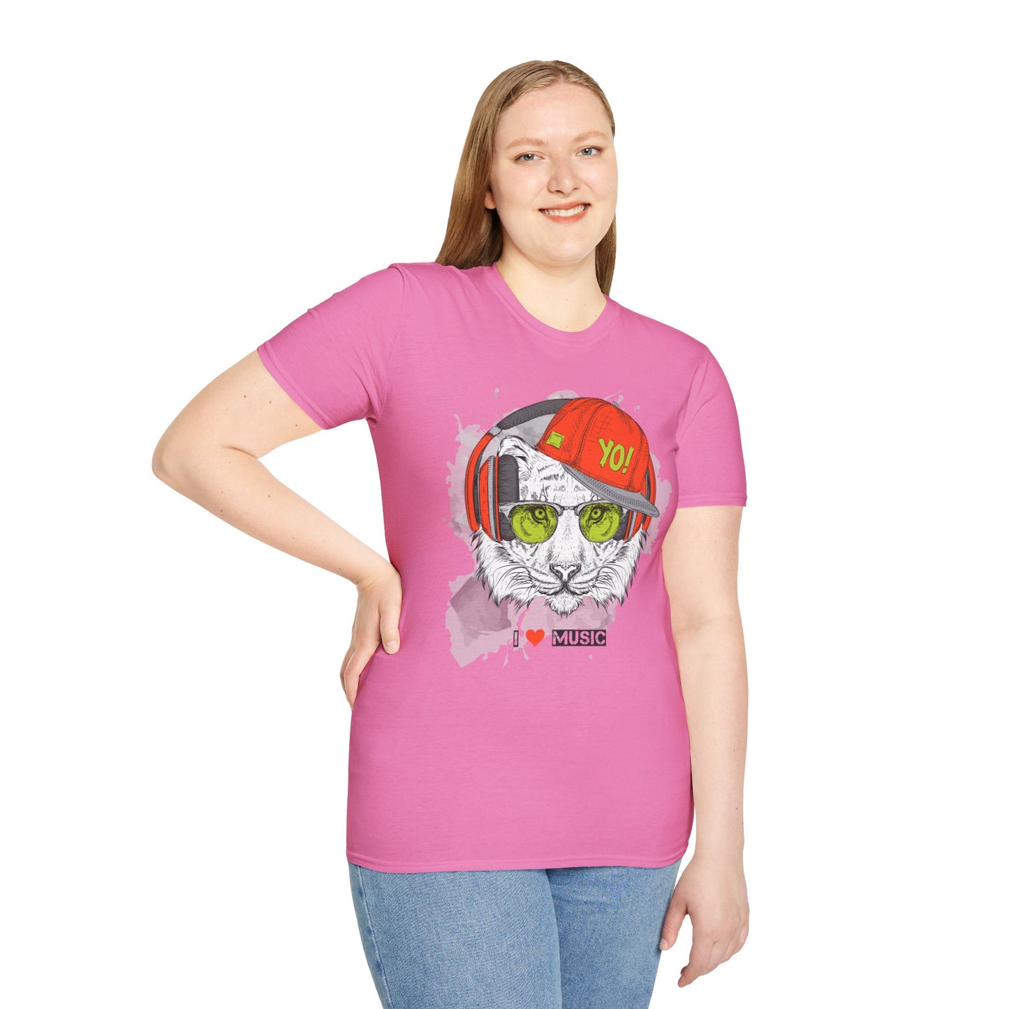 I love Music Animals Shirts, Shirt with Animals, Animals with Headphones Shirt