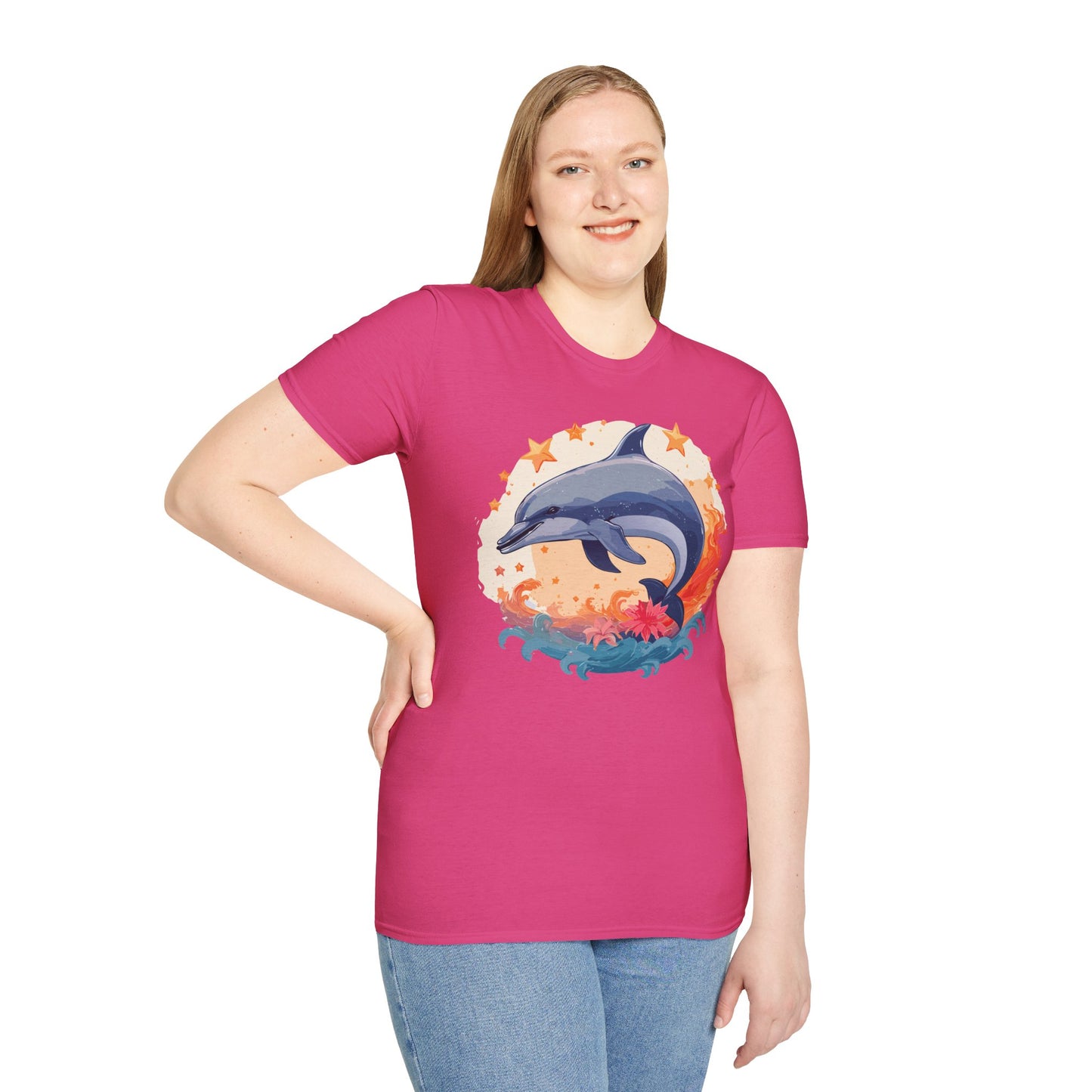 Dolphin Shirts, Shirt with Dolphin, Fish Tee Shirt, Animal Shirt