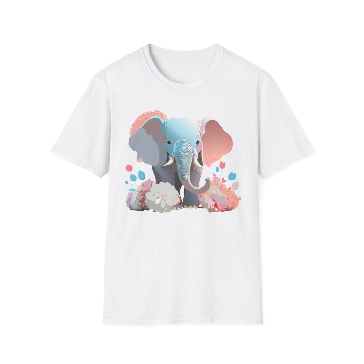 Elephant Shirt, T Shirt with Elephant, Elephant on T Shirt, T Shirt with Animation, Animals Tee Shirt