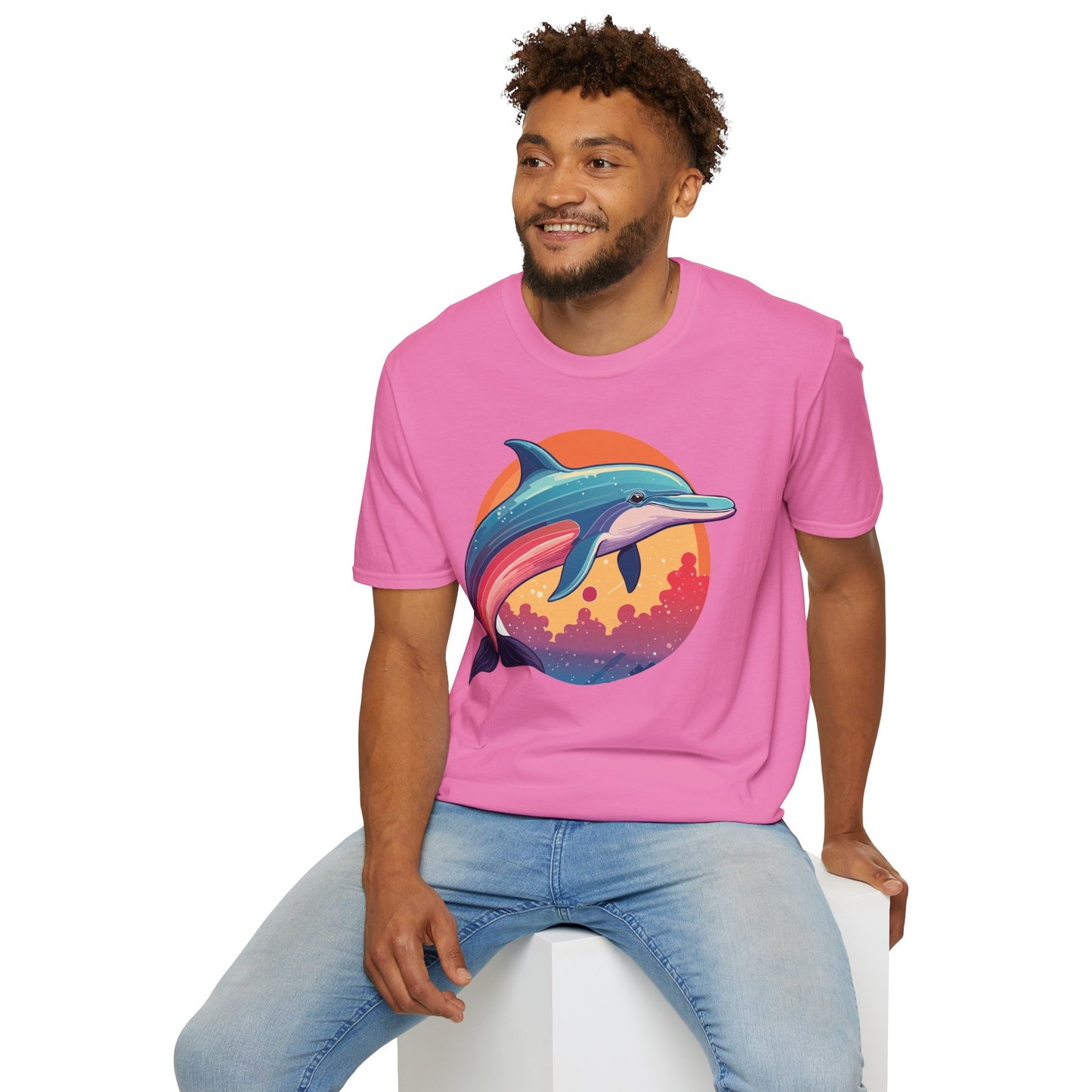 Dolphin Shirts, Shirt with Dolphin, Fish Tee Shirt, Animal Shirt