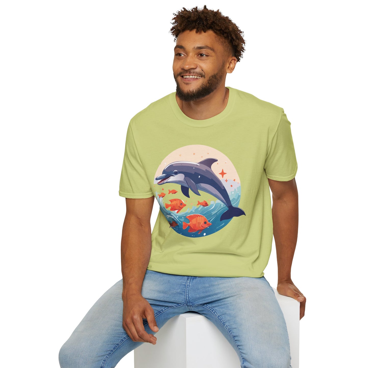 Dolphin Shirts, Shirt with Dolphin, Fish Tee Shirt, Animal Shirt