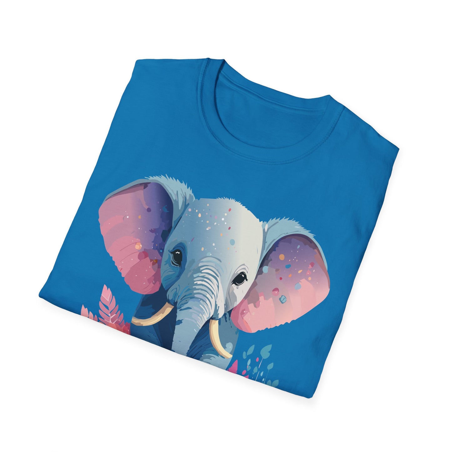 Elephant Shirt, T Shirt with Elephant, Elephant on T Shirt, T Shirt with Animation, Animals Tee Shirt