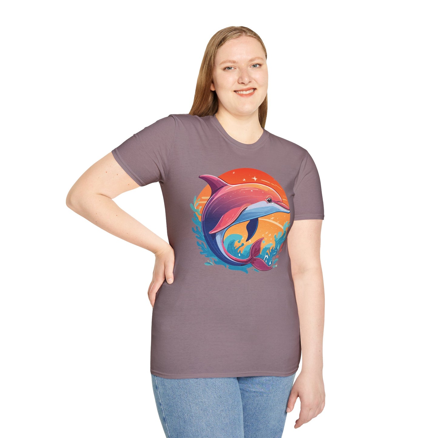 Dolphin Shirts, Shirt with Dolphin, Fish Tee Shirt, Animal Shirt