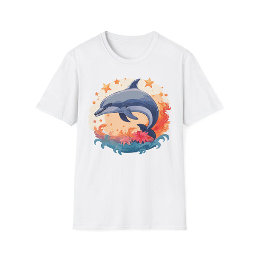 Dolphin Shirts, Shirt with Dolphin, Fish Tee Shirt, Animal Shirt