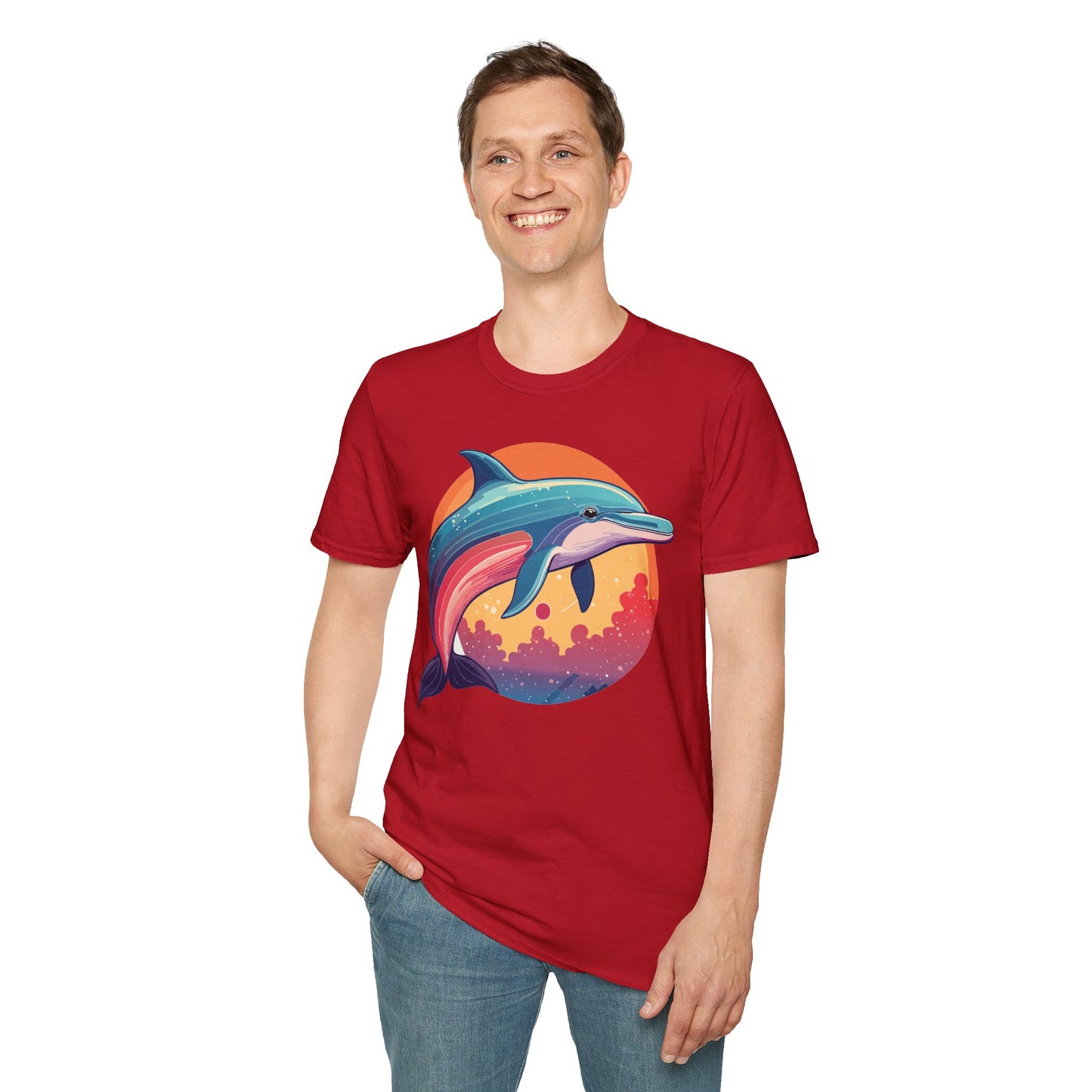 Dolphin Shirts, Shirt with Dolphin, Fish Tee Shirt, Animal Shirt