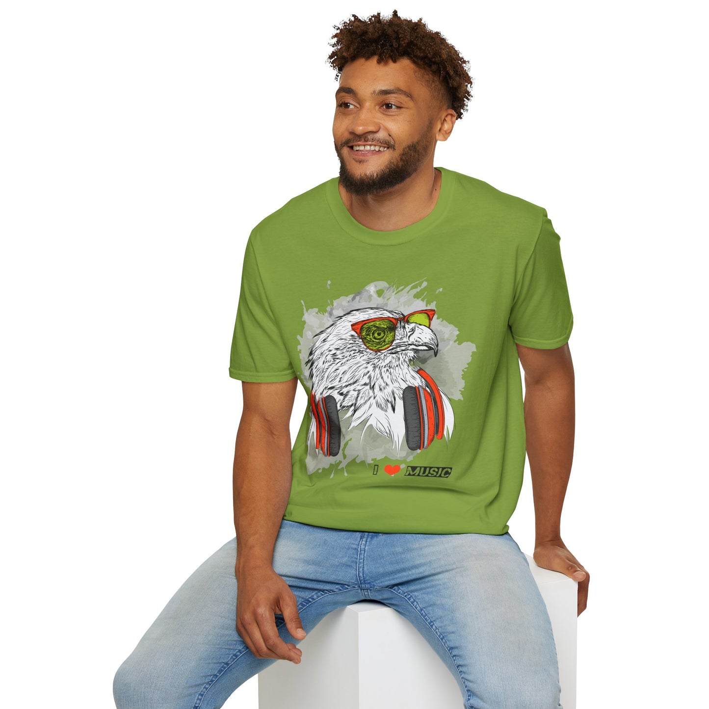 I love Music Animals Shirts, Shirt with Animals, Animals with Headphones Shirt