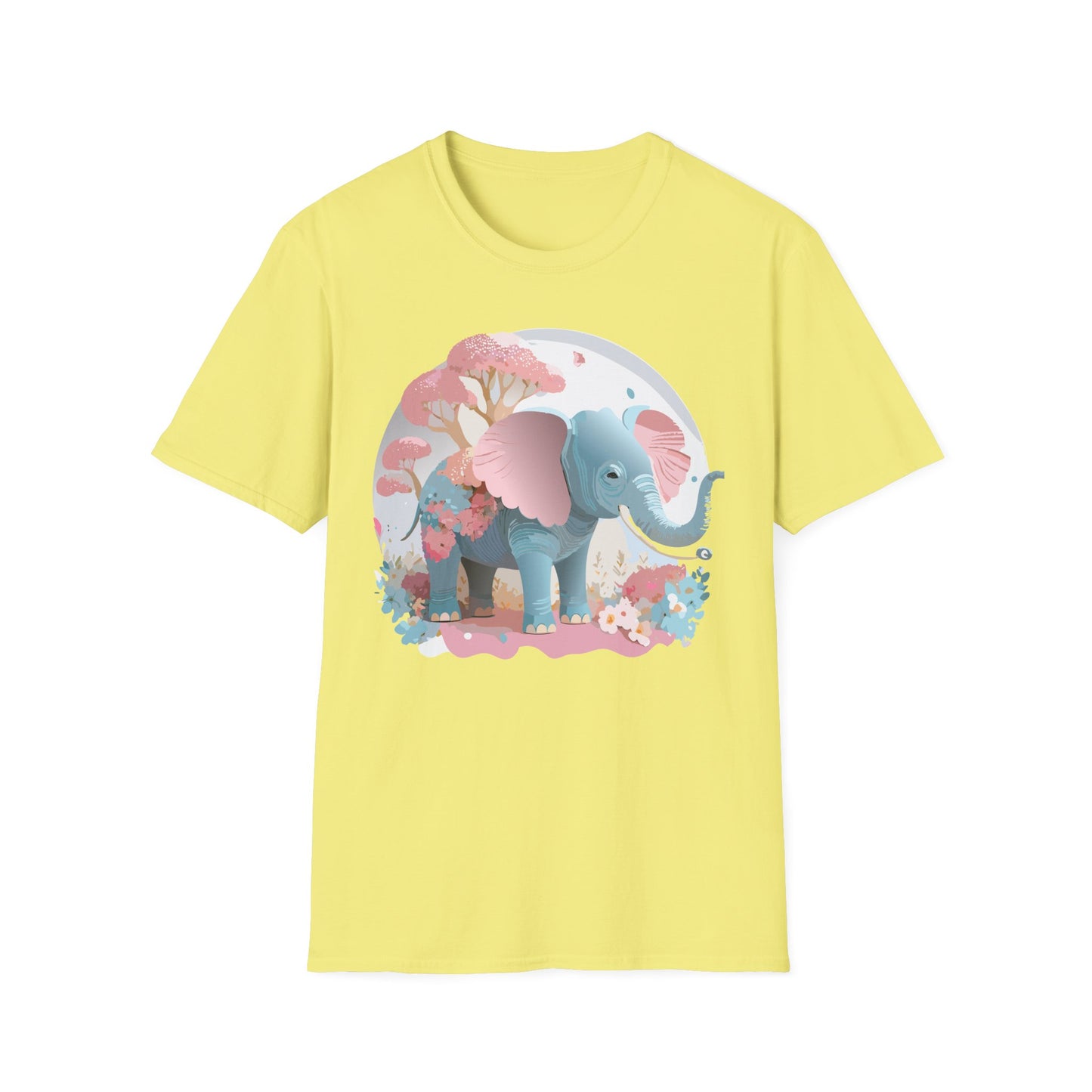 Elephant Shirt, T Shirt with Elephant, Elephant on T Shirt, T Shirt with Animation, Animals Tee Shirt