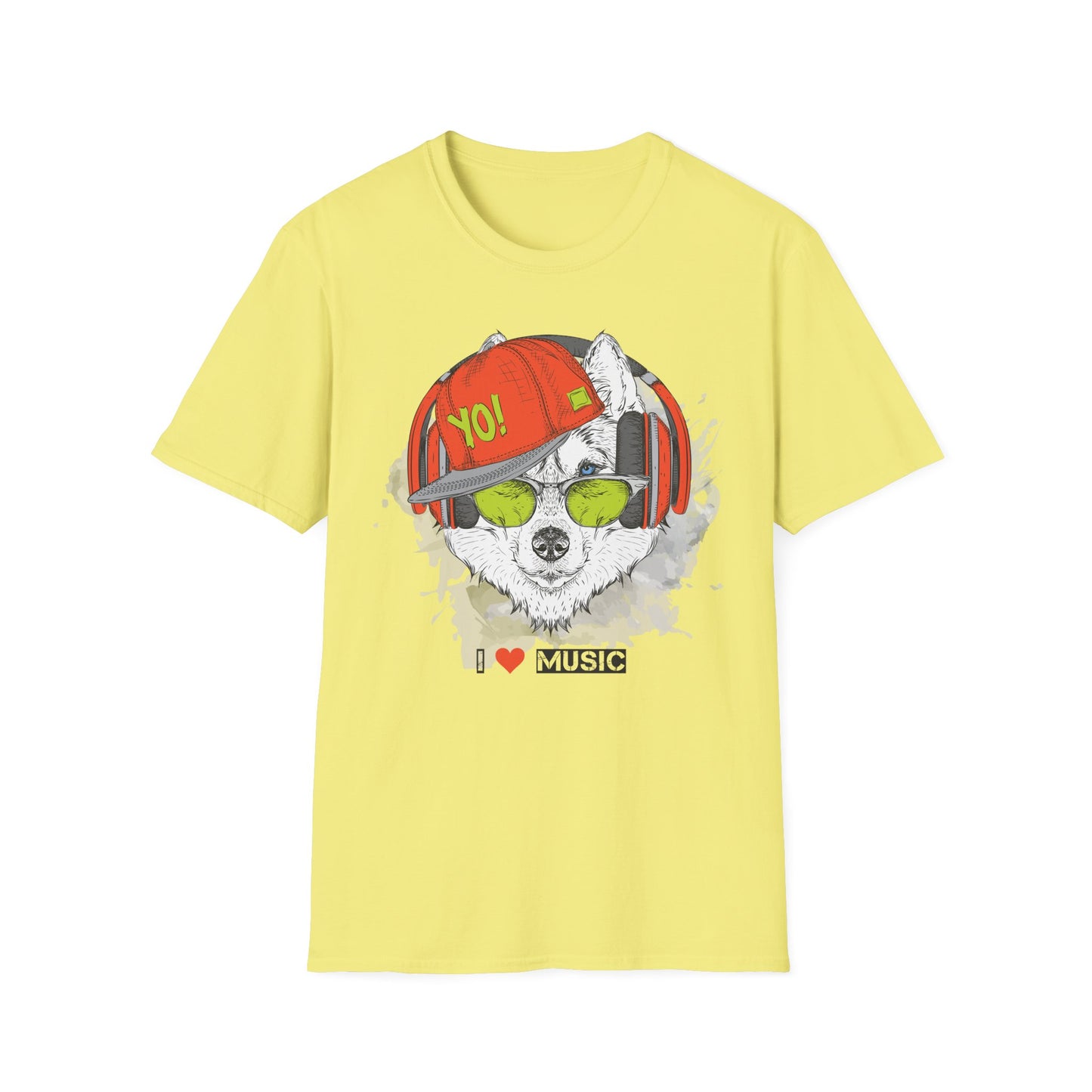 I love Music Animals Shirts, Shirt with Animals, Animals with Headphones Shirt