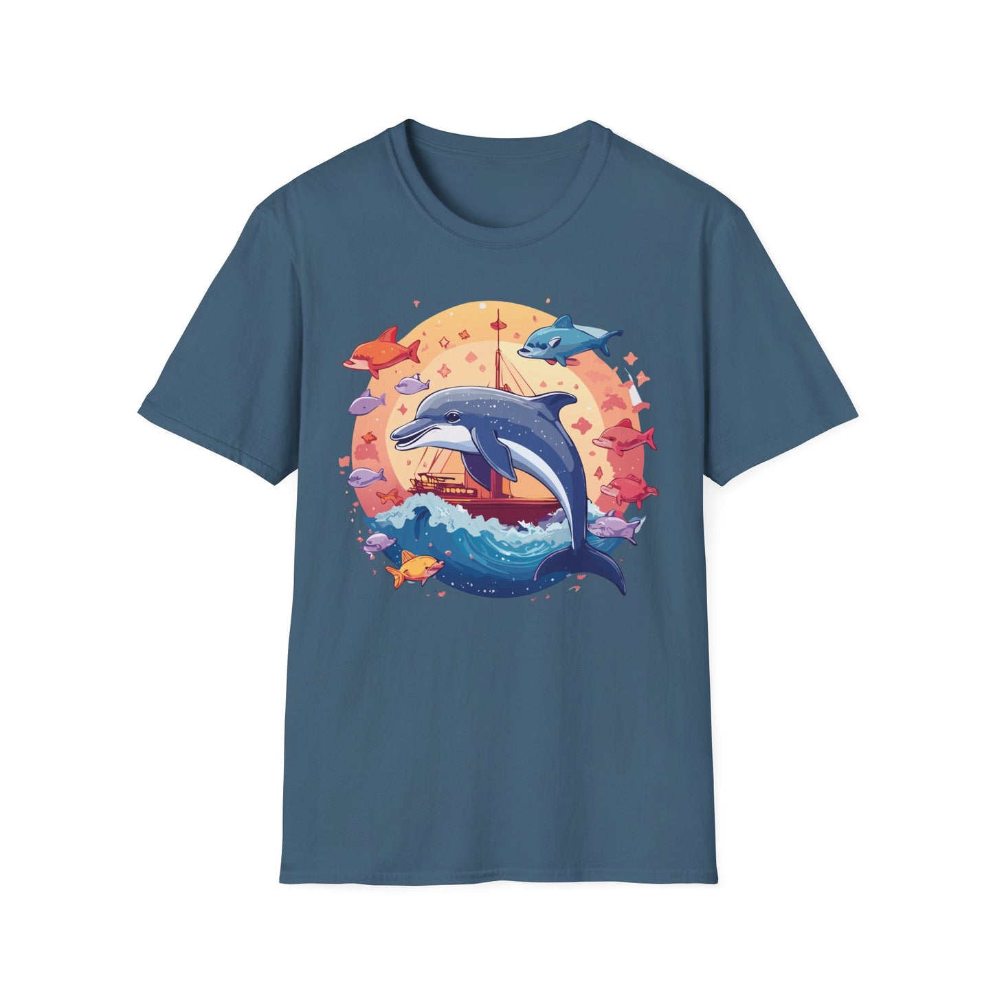 Dolphin Shirts, Shirt with Dolphin, Fish Tee Shirt, Animal Shirt