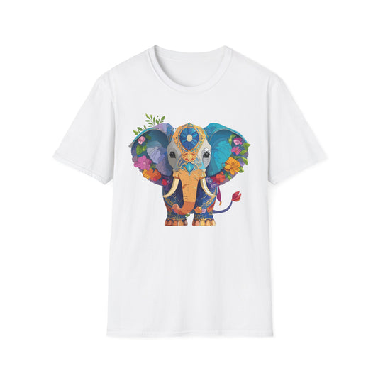 Elephant Shirt, T Shirt with Elephant, Elephant on T Shirt, T Shirt with Animation, Animals Tee Shirt