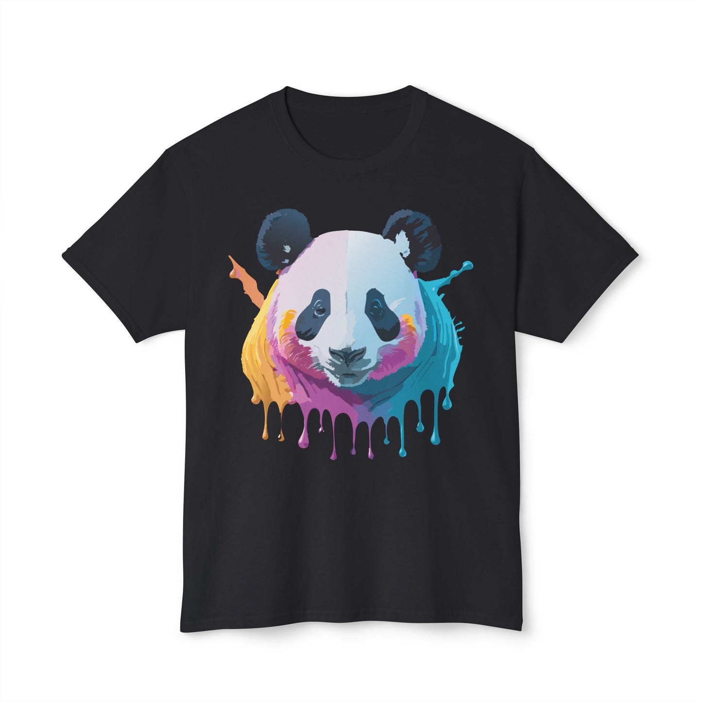Panda T-Shirt, Vintage Panda Tee, Floral Tees, Panda Art Design Shirt, Tee Shirt with Panda Art 2