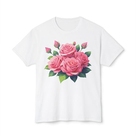 Floral T-Shirt, Vintage Flowers Tee, Floral Tees, Floral Art Design Shirt, Tee Shirt with Floral Art 7