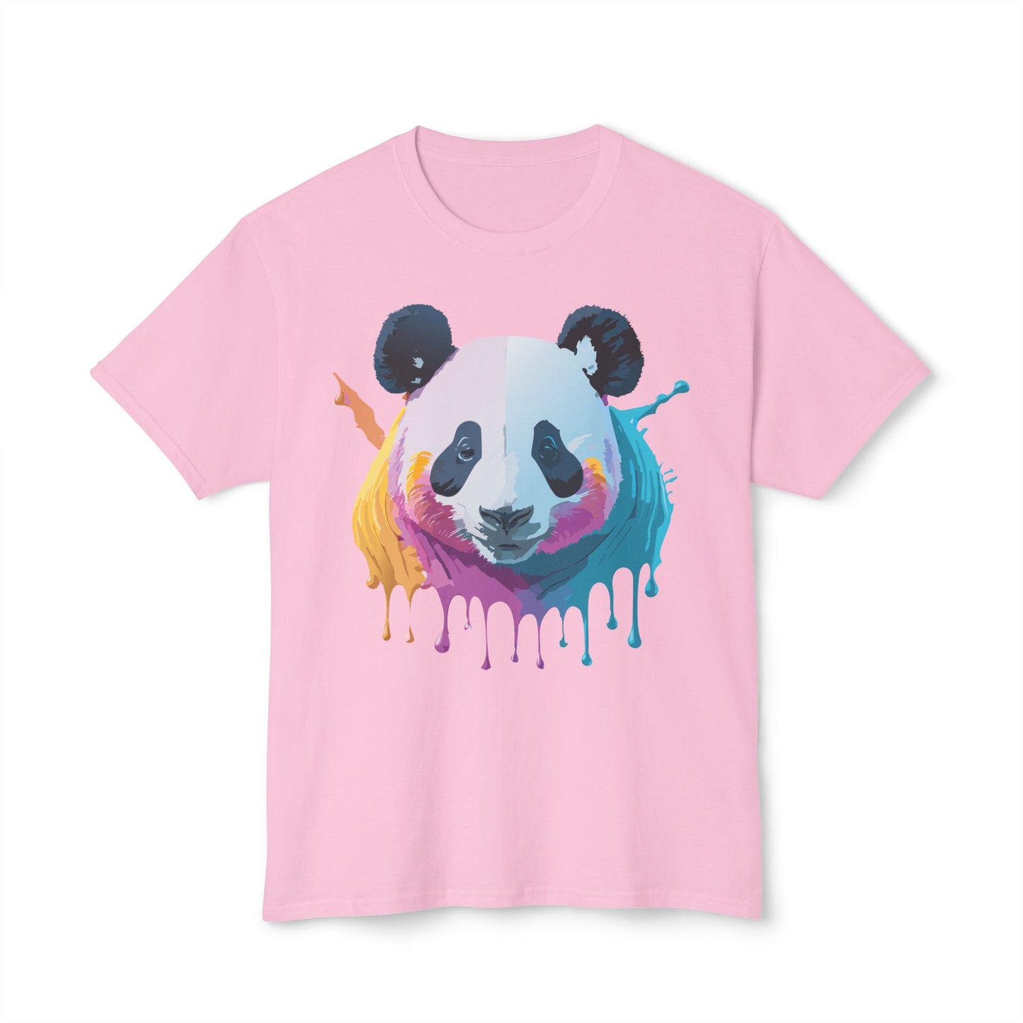 Panda T-Shirt, Vintage Panda Tee, Floral Tees, Panda Art Design Shirt, Tee Shirt with Panda Art 2