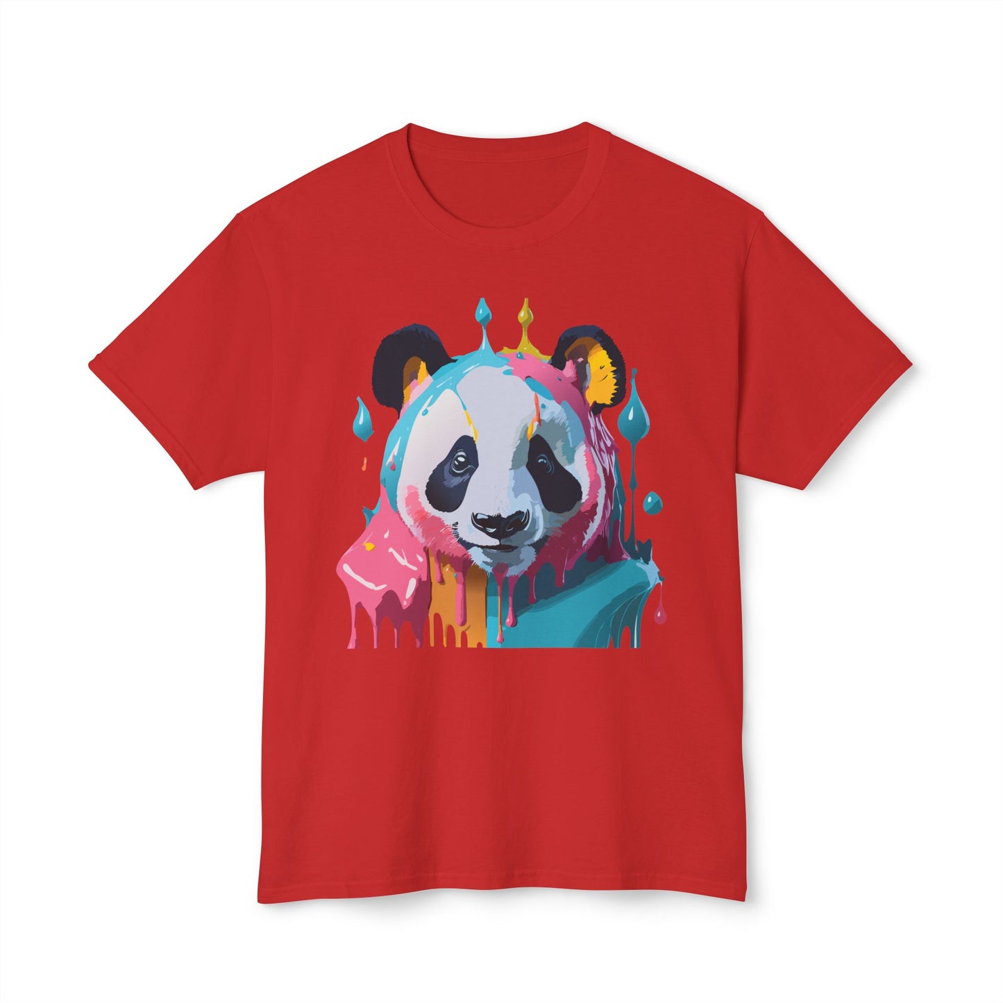 Panda T-Shirt, Vintage Panda Tee, Floral Tees, Panda Art Design Shirt, Tee Shirt with Panda Art 5
