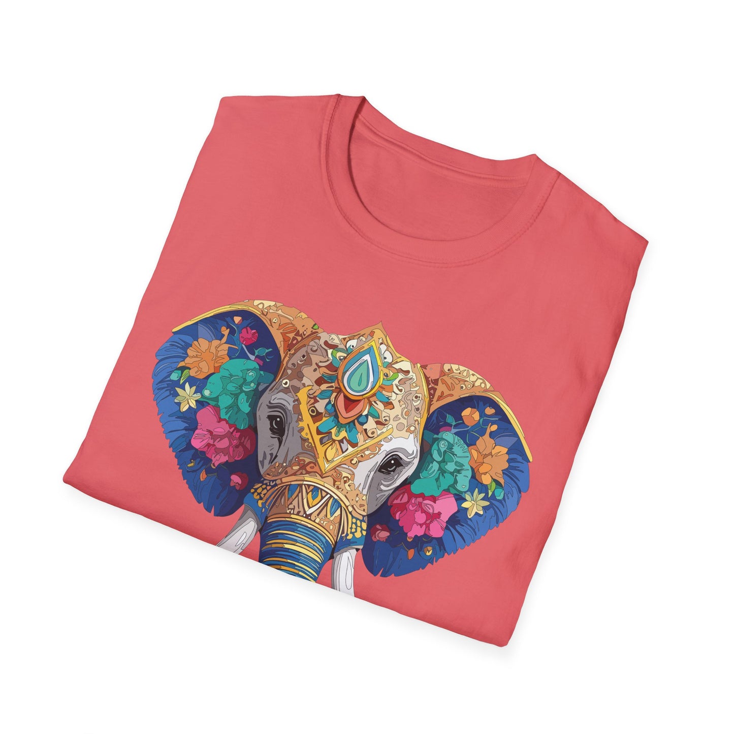 Elephant Shirt, T Shirt with Elephant, Elephant on T Shirt, T Shirt with Animation, Animals Tee Shirt