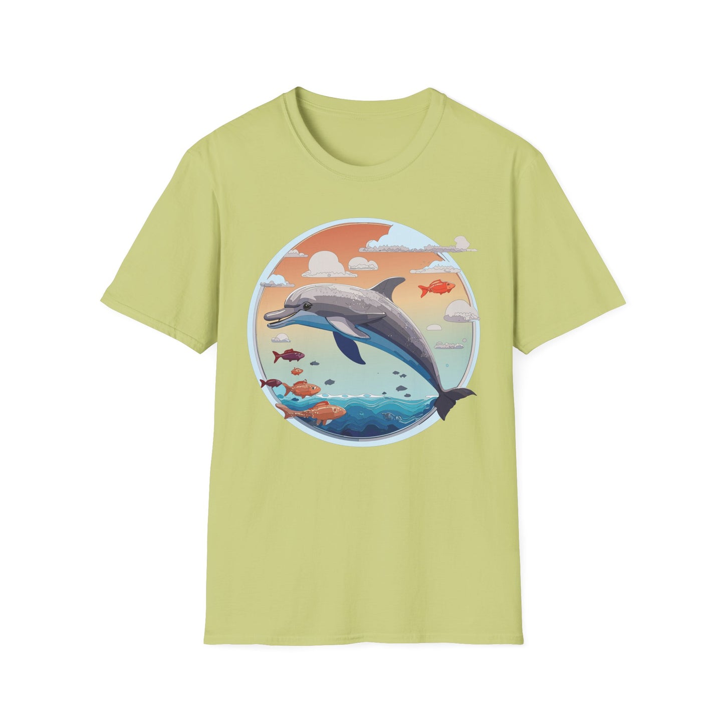 Dolphin Shirts, Shirt with Dolphin, Fish Tee Shirt, Animal Shirt
