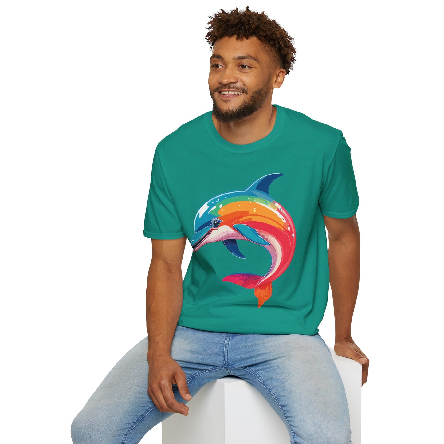 Dolphin Shirts, Shirt with Dolphin, Fish Tee Shirt, Animal Shirt
