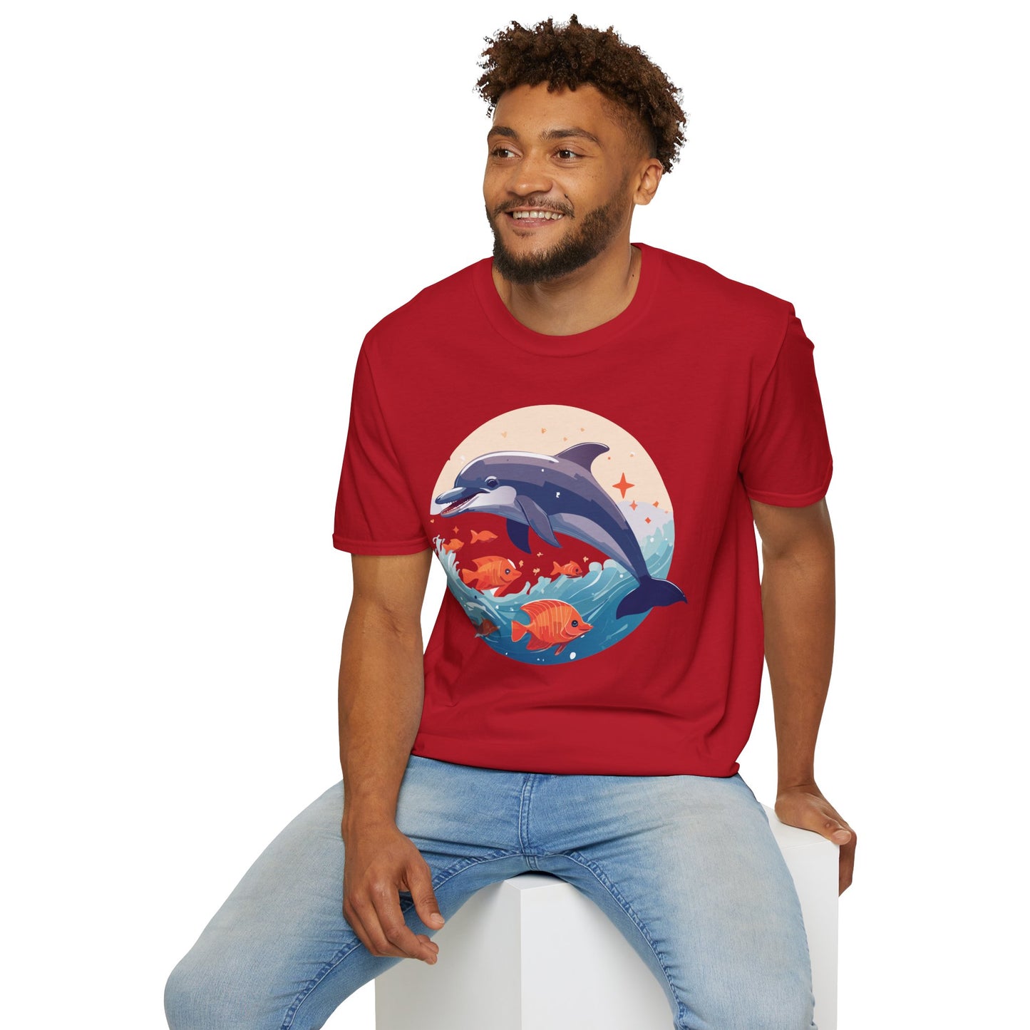 Dolphin Shirts, Shirt with Dolphin, Fish Tee Shirt, Animal Shirt