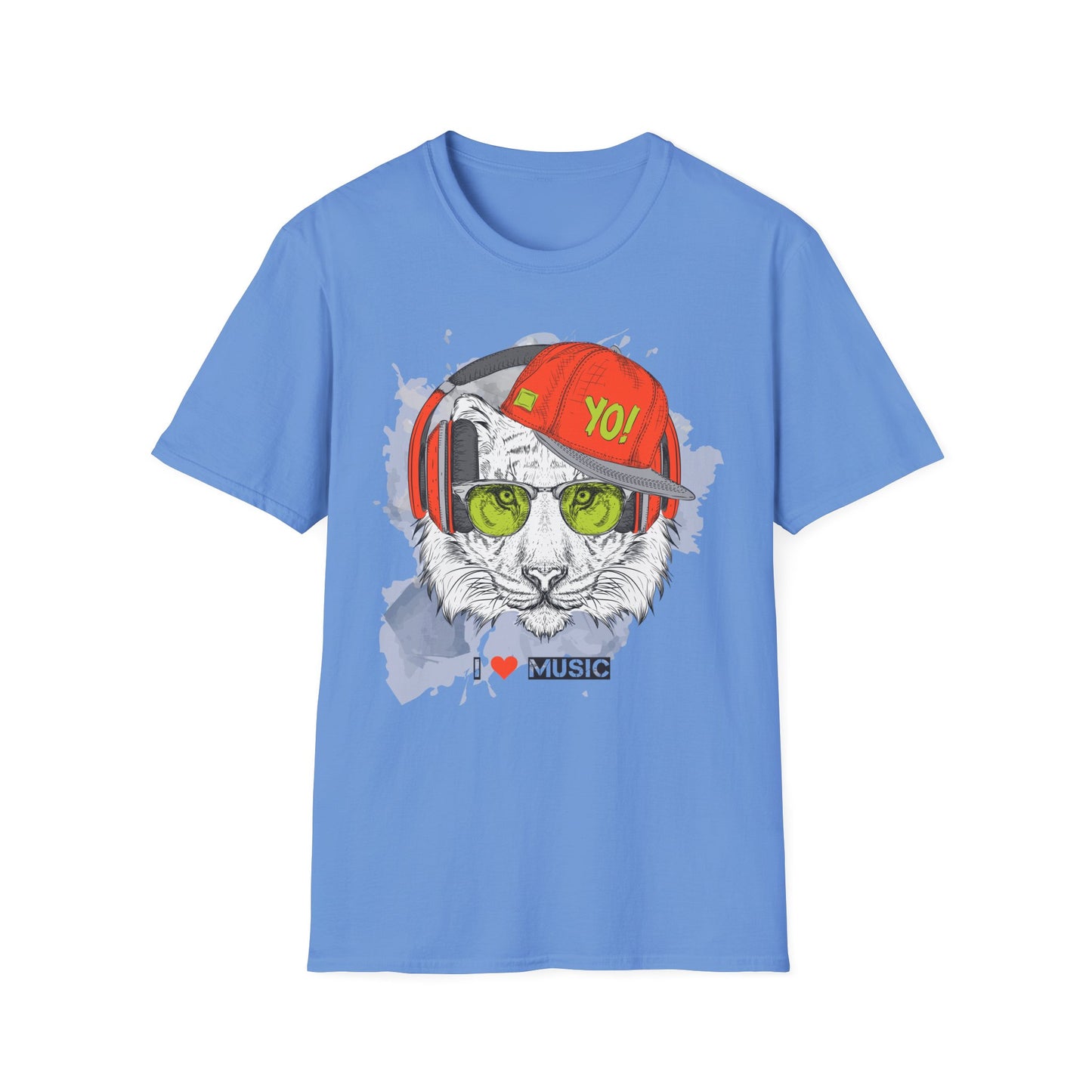 I love Music Animals Shirts, Shirt with Animals, Animals with Headphones Shirt