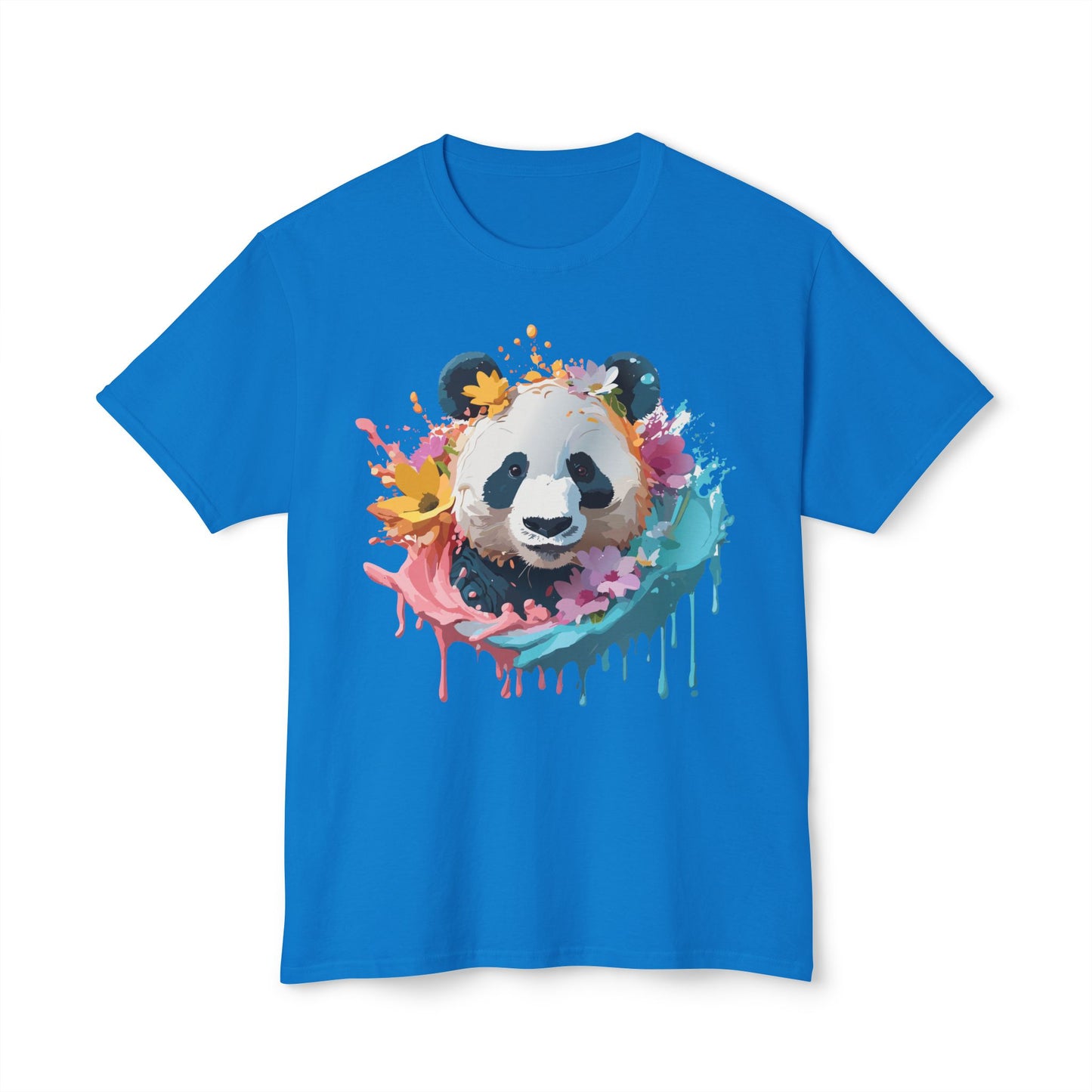 Panda T-Shirt, Vintage Panda Tee, Floral Tees, Panda Art Design Shirt, Tee Shirt with Panda Art 8