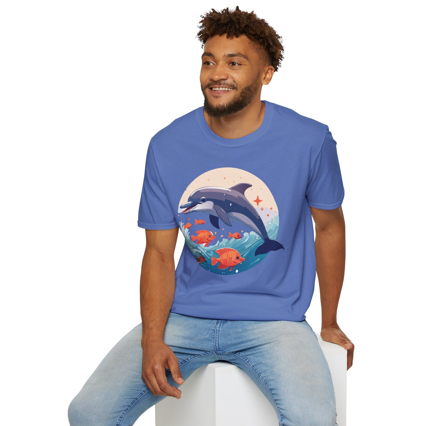 Dolphin Shirts, Shirt with Dolphin, Fish Tee Shirt, Animal Shirt