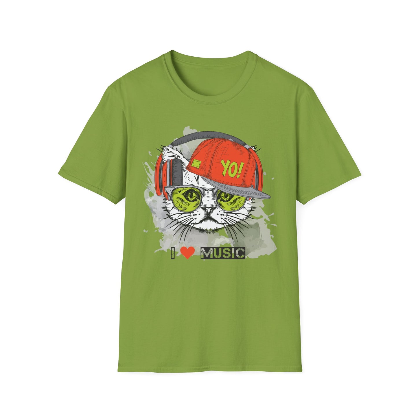 I love Music Animals Shirts, Shirt with Animals, Animals with Headphones Shirt