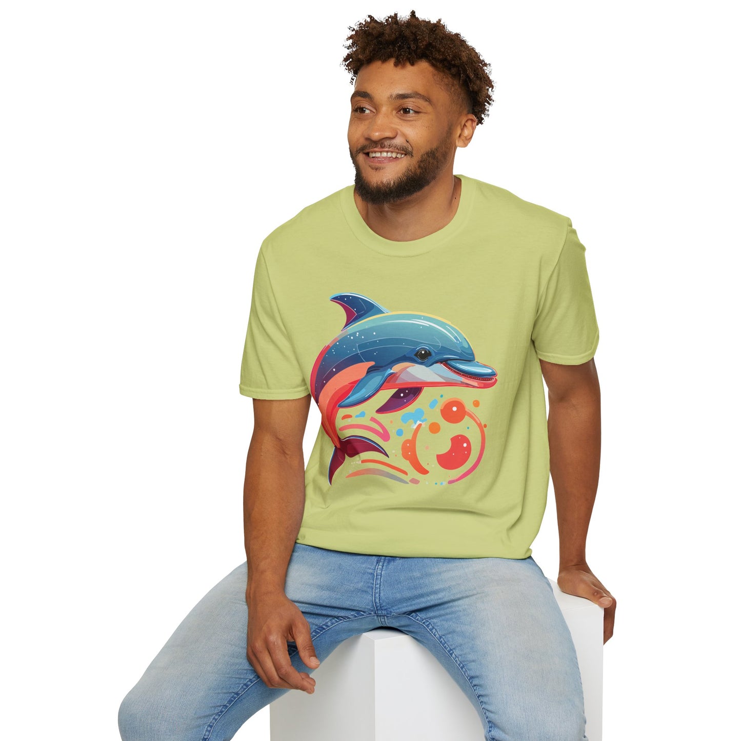 Dolphin Shirts, Shirt with Dolphin, Fish Tee Shirt, Animal Shirt