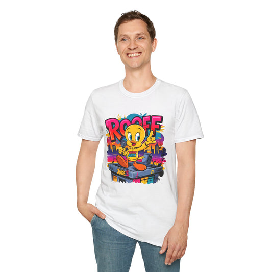 Unisex Cartoon T Shirt With Animation Funny Animals Tee Softstyle Gildan 64000 Cotton