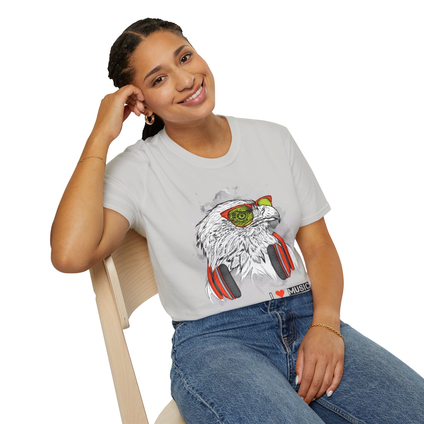 I love Music Animals Shirts, Shirt with Animals, Animals with Headphones Shirt