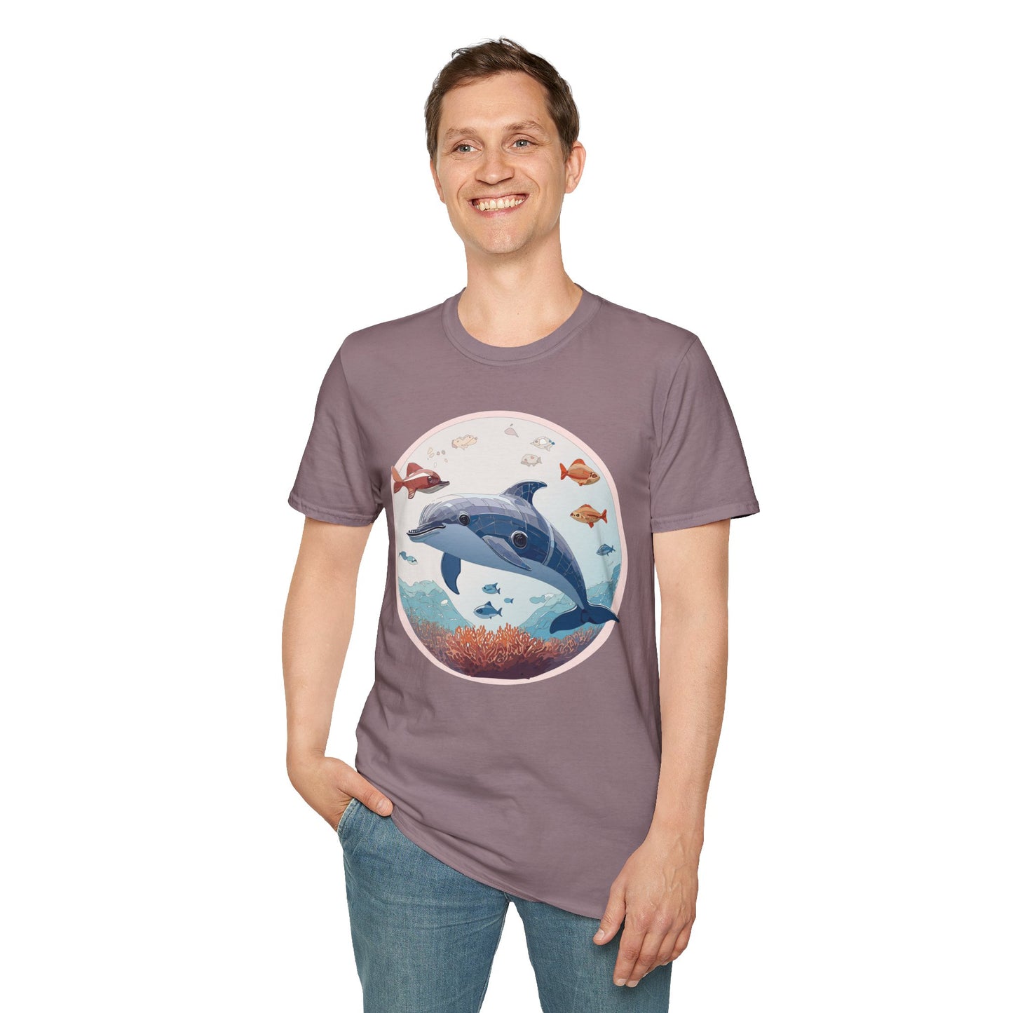 Dolphin Shirts, Shirt with Dolphin, Fish Tee Shirt, Animal Shirt