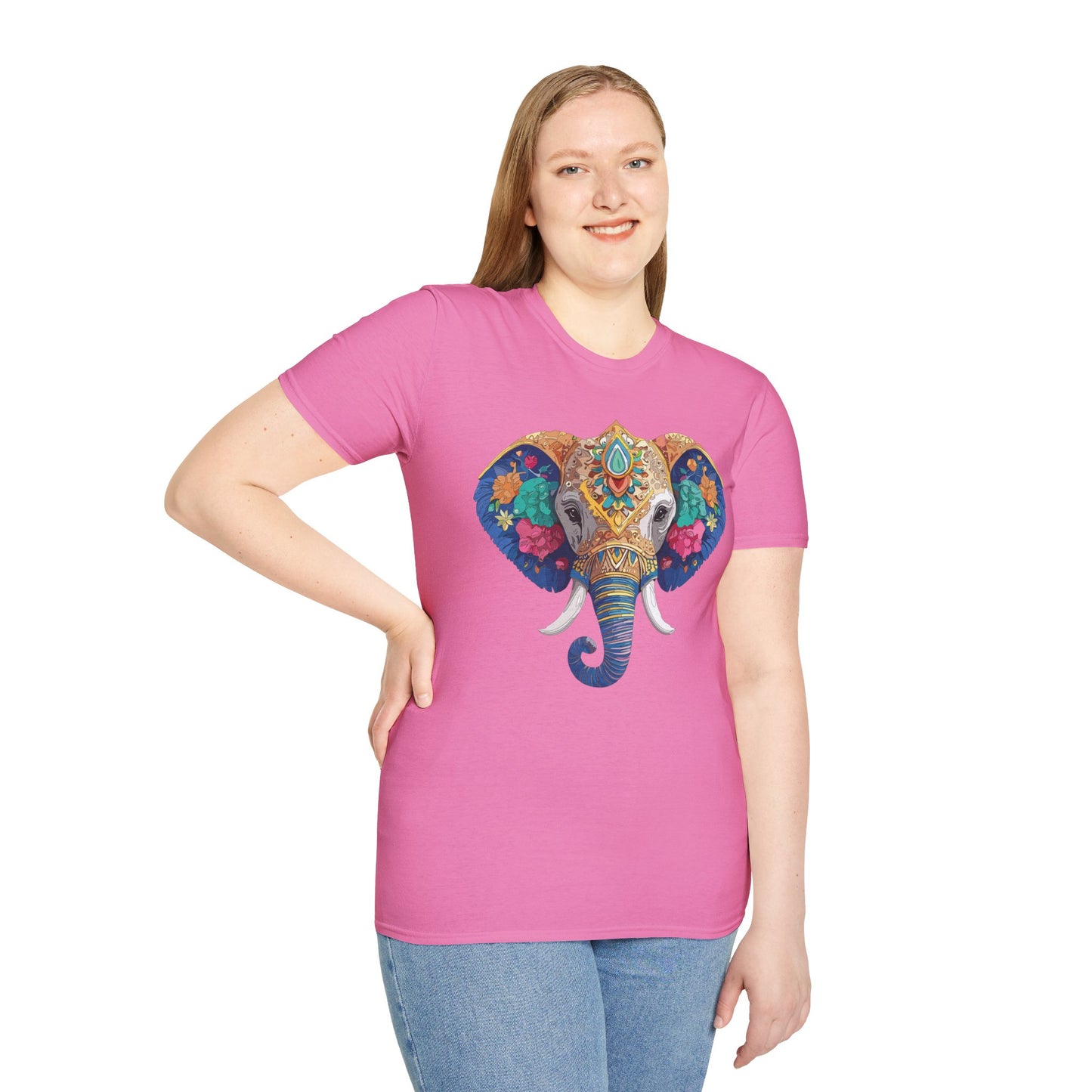 Elephant Shirt, T Shirt with Elephant, Elephant on T Shirt, T Shirt with Animation, Animals Tee Shirt