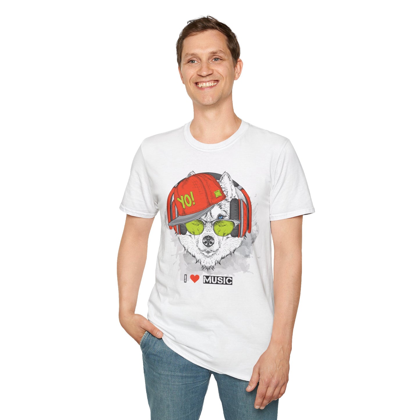 I love Music Animals Shirts, Shirt with Animals, Animals with Headphones Shirt