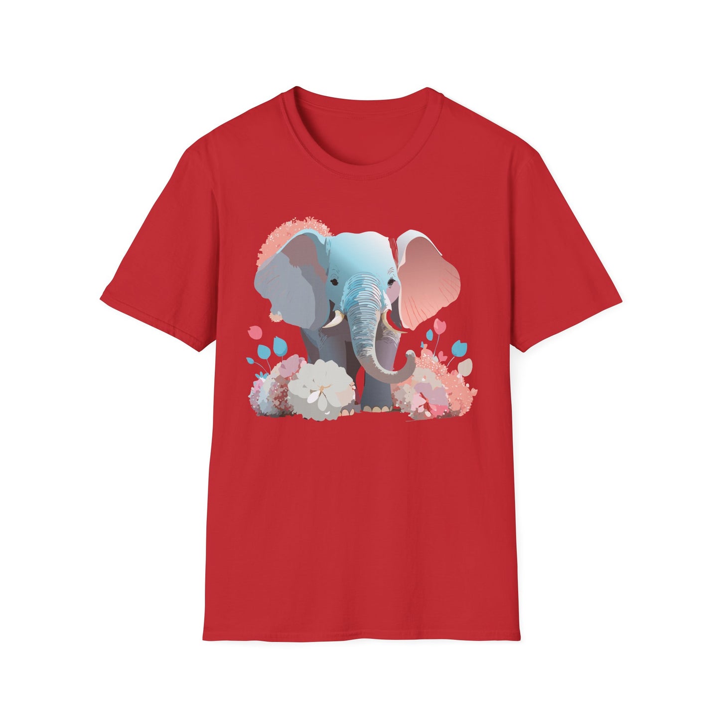 Elephant Shirt, T Shirt with Elephant, Elephant on T Shirt, T Shirt with Animation, Animals Tee Shirt