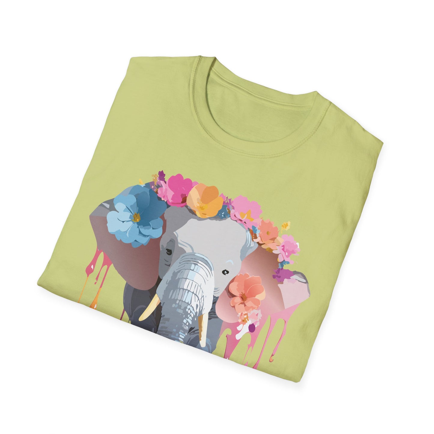 Elephant Shirt, T Shirt with Elephant, Elephant on T Shirt, T Shirt with Animation, Animals Tee Shirt