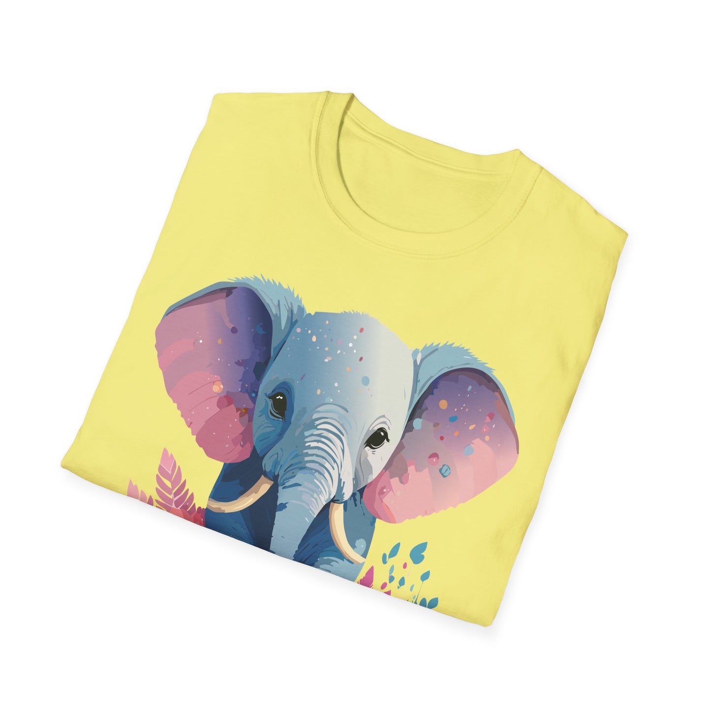 Elephant Shirt, T Shirt with Elephant, Elephant on T Shirt, T Shirt with Animation, Animals Tee Shirt
