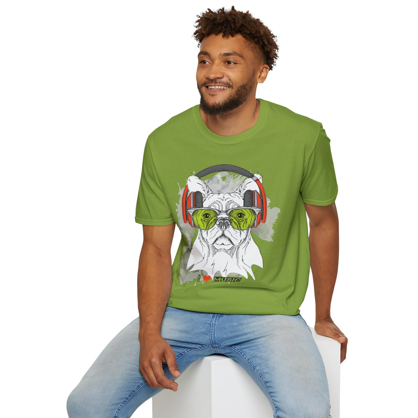 I love Music Animals Shirts, Shirt with Animals, Animals with Headphones Shirt