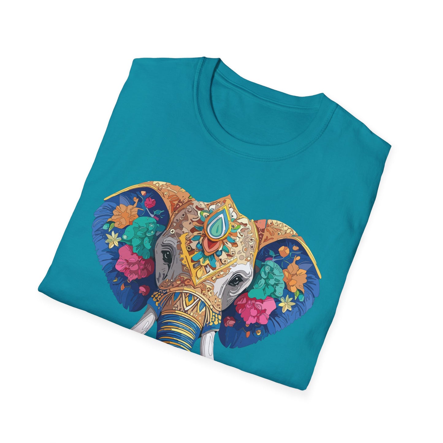 Elephant Shirt, T Shirt with Elephant, Elephant on T Shirt, T Shirt with Animation, Animals Tee Shirt