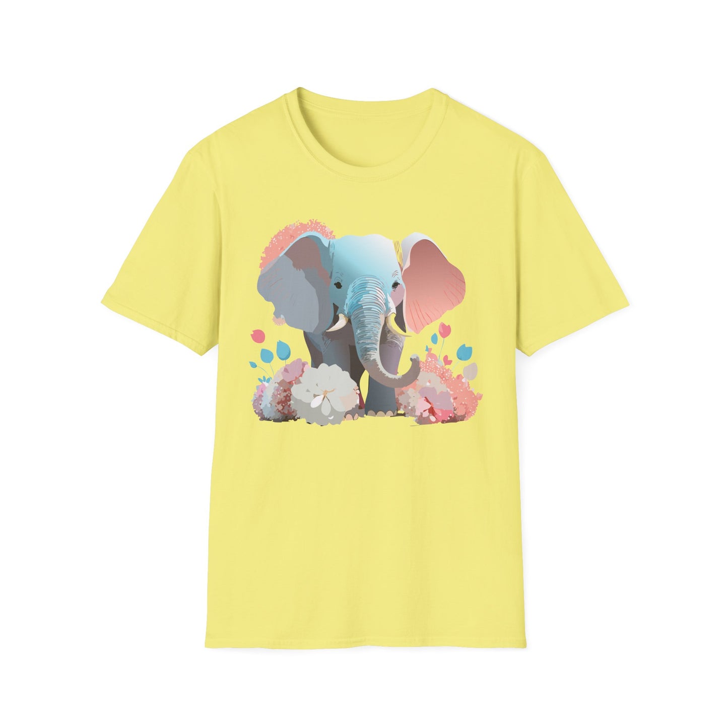 Elephant Shirt, T Shirt with Elephant, Elephant on T Shirt, T Shirt with Animation, Animals Tee Shirt