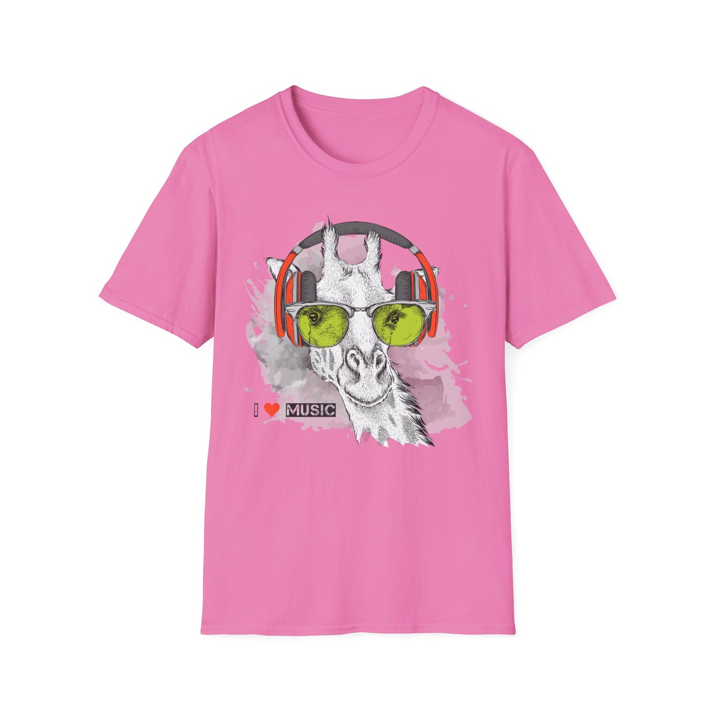I love Music Animals Shirts, Shirt with Animals, Animals with Headphones Shirt
