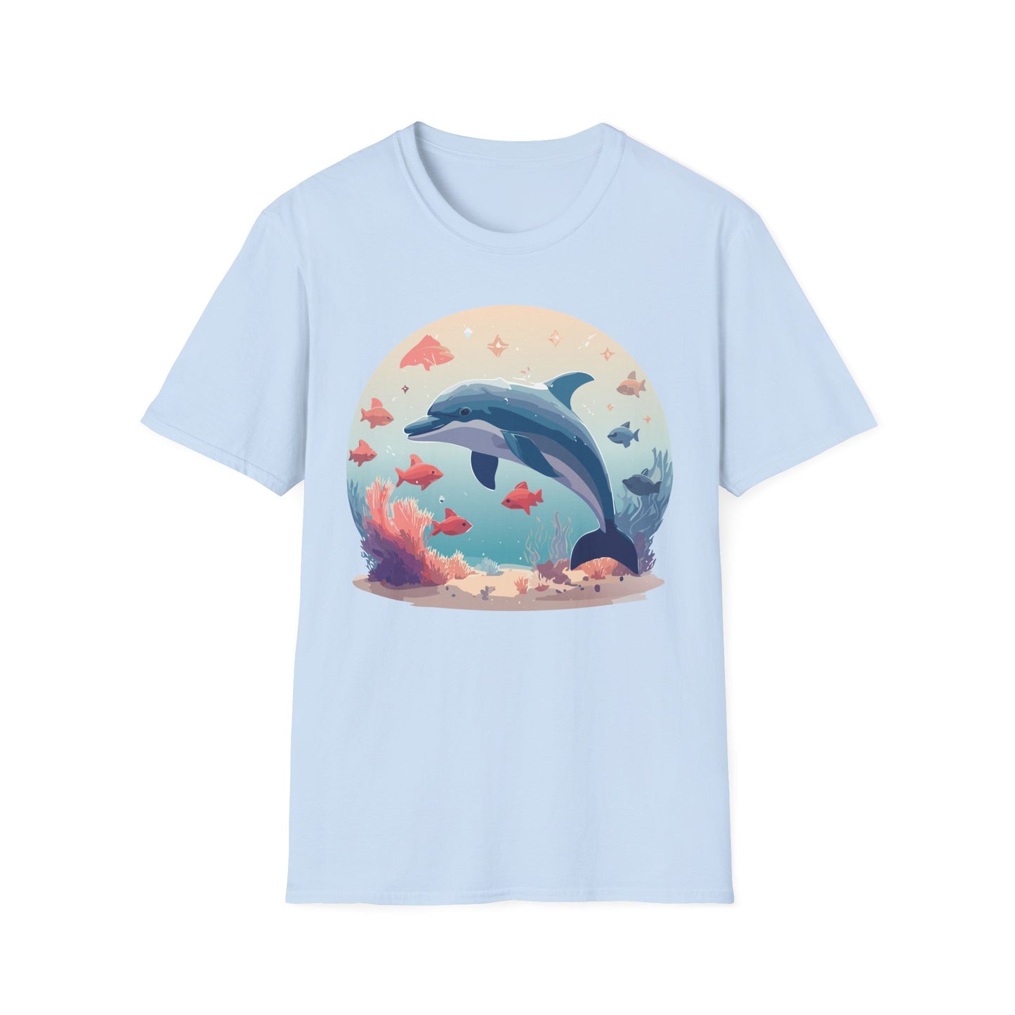 Dolphin Shirts, Shirt with Dolphin, Fish Tee Shirt, Animal Shirt