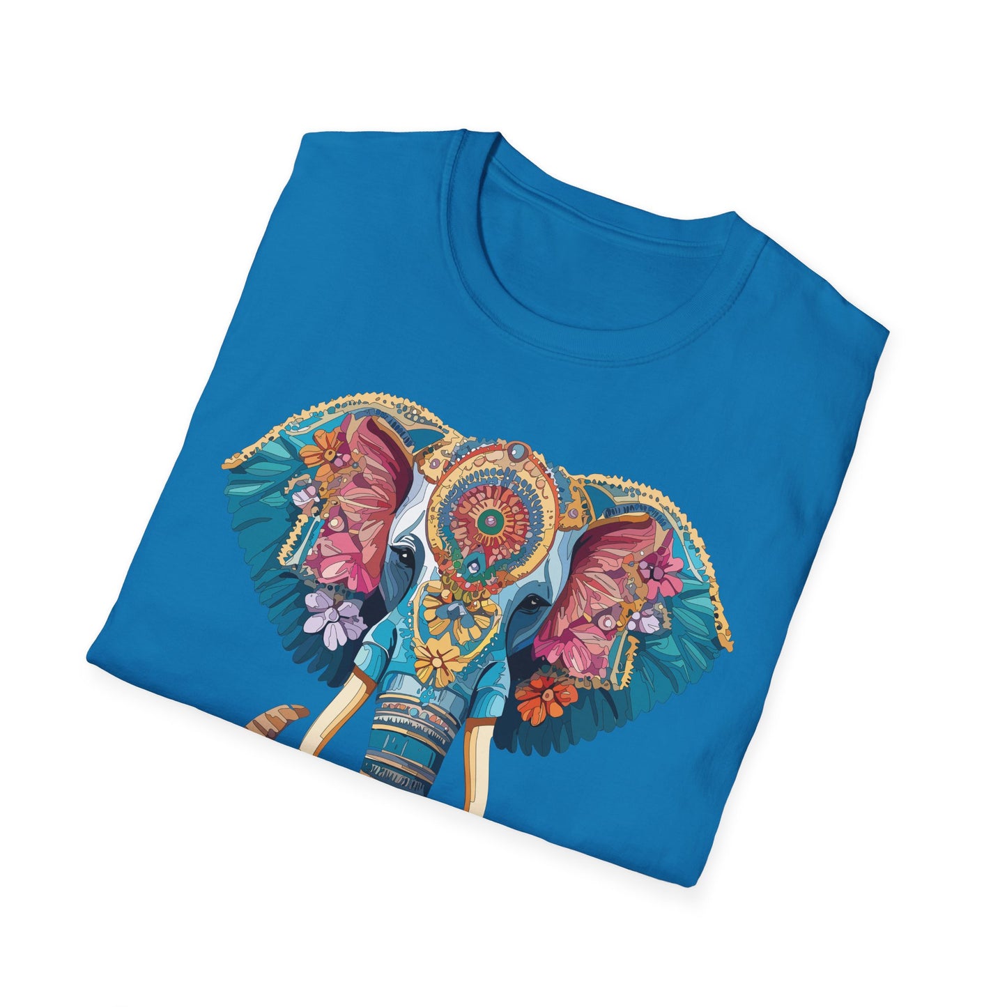 Elephant Shirt, T Shirt with Elephant, Elephant on T Shirt, T Shirt with Animation, Animals Tee Shirt