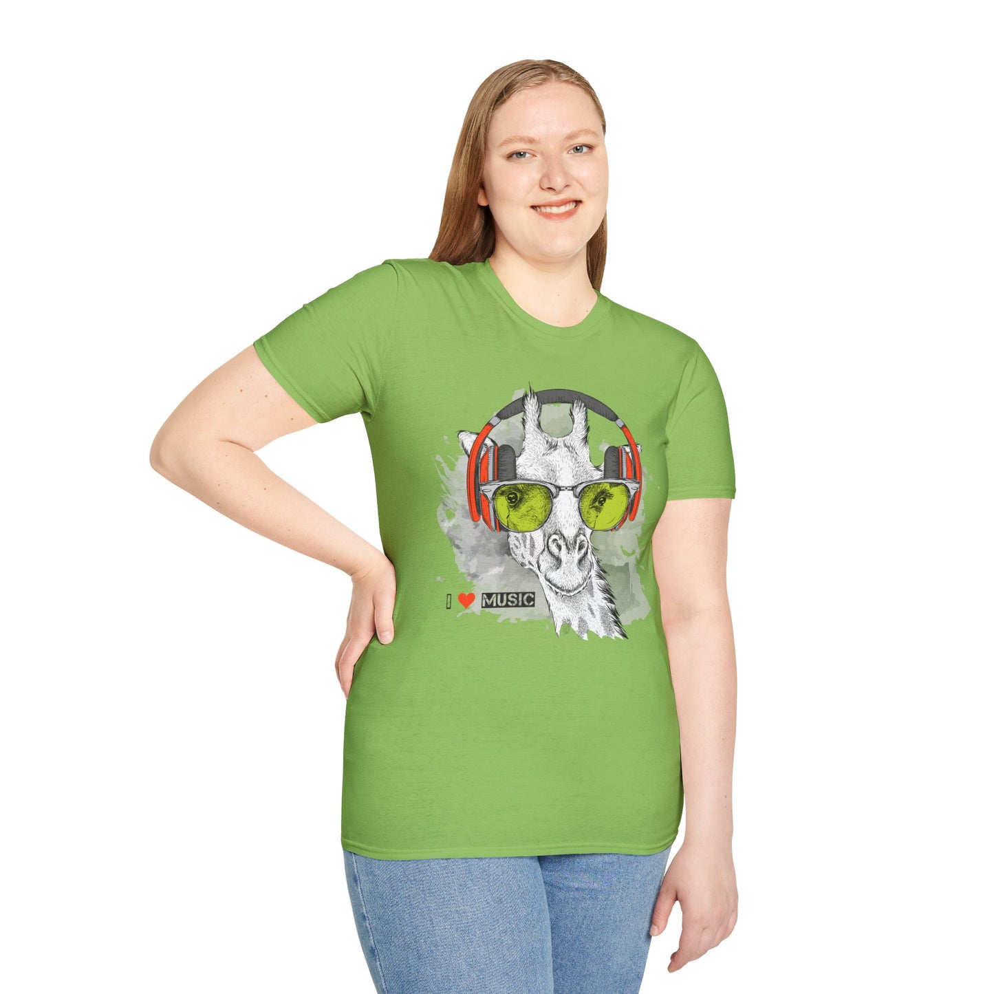I love Music Animals Shirts, Shirt with Animals, Animals with Headphones Shirt