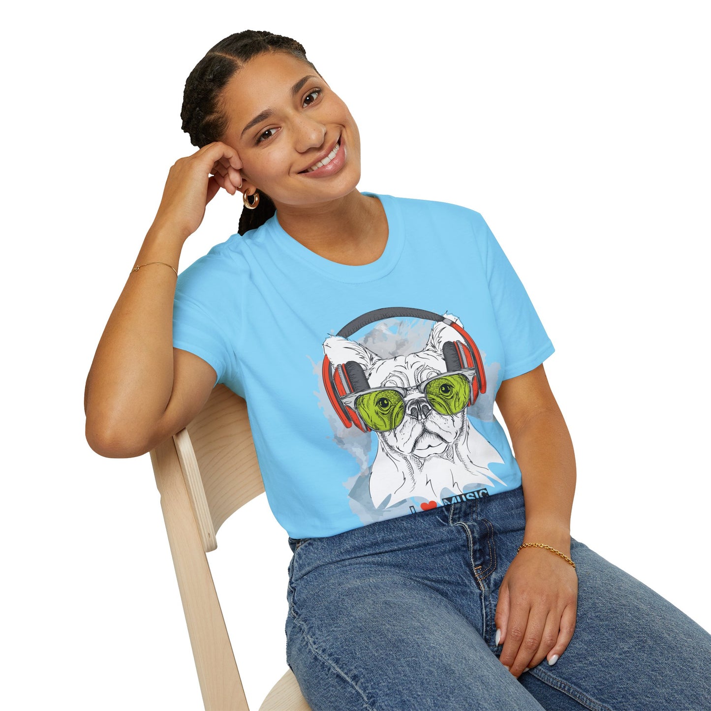 I love Music Animals Shirts, Shirt with Animals, Animals with Headphones Shirt
