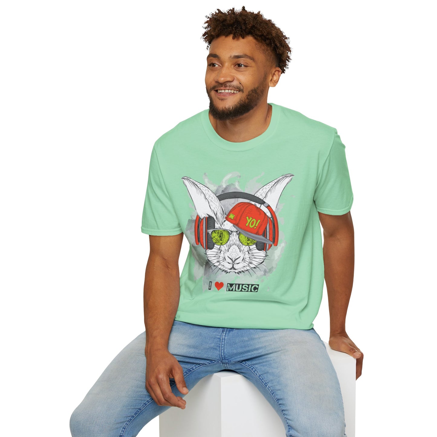 I love Music Animals Shirts, Shirt with Animals, Animals with Headphones Shirt