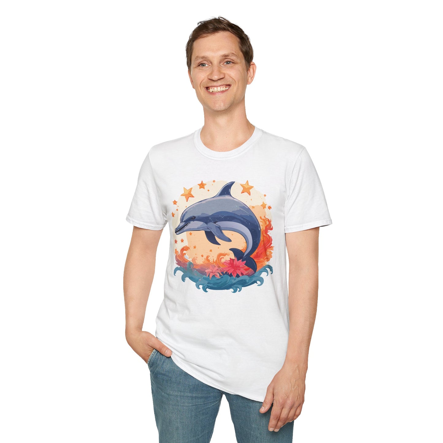 Dolphin Shirts, Shirt with Dolphin, Fish Tee Shirt, Animal Shirt