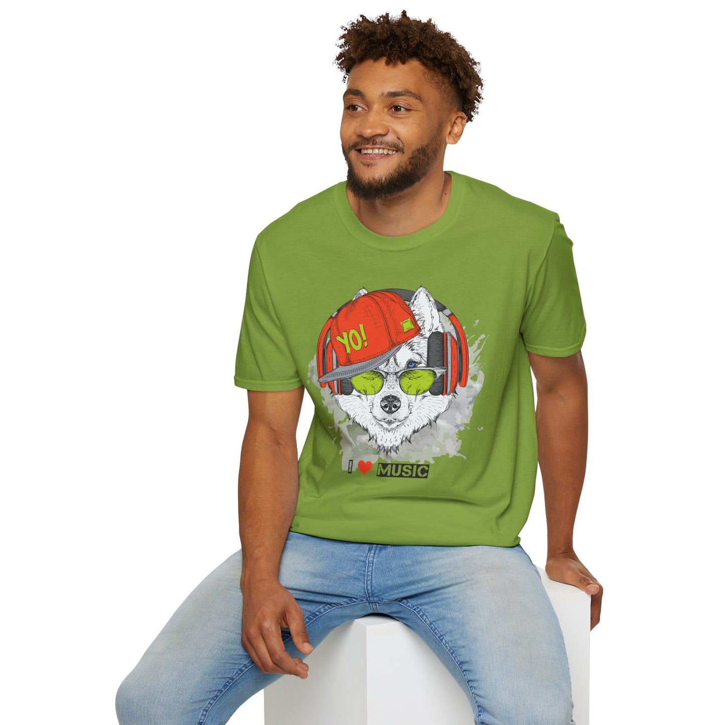 I love Music Animals Shirts, Shirt with Animals, Animals with Headphones Shirt