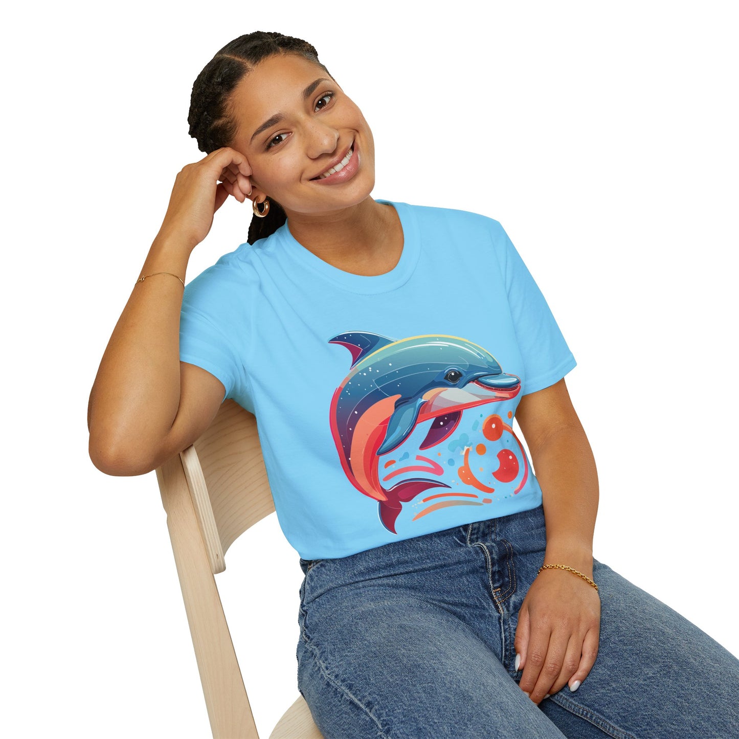 Dolphin Shirts, Shirt with Dolphin, Fish Tee Shirt, Animal Shirt